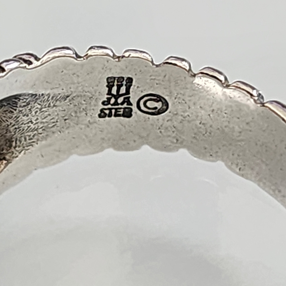 James Avery Silver Spiral Dot Ring - Picture 5 of 9